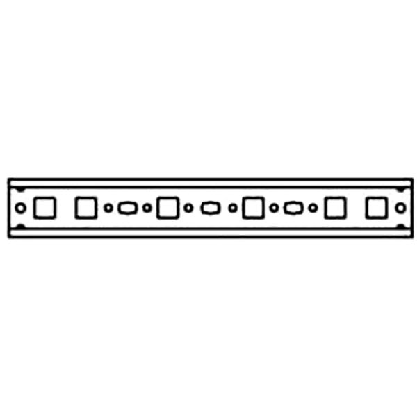 ED1P30 Mounting rail, 35 mm x 244 mm x 15 mm image 1