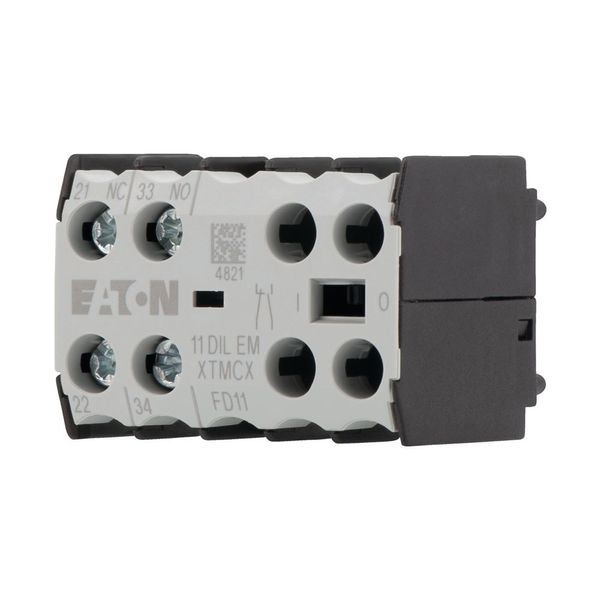 Auxiliary contact module, 1 N/O, 1 NC, Front fixing, Screw terminals, DILE(E)M image 9