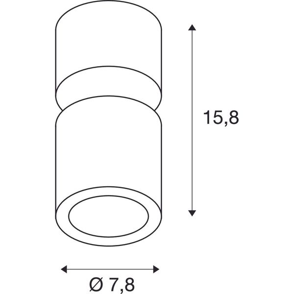 SUPROS 78, ceiling light, LED, 3000K, round, white, 60ø lens image 2