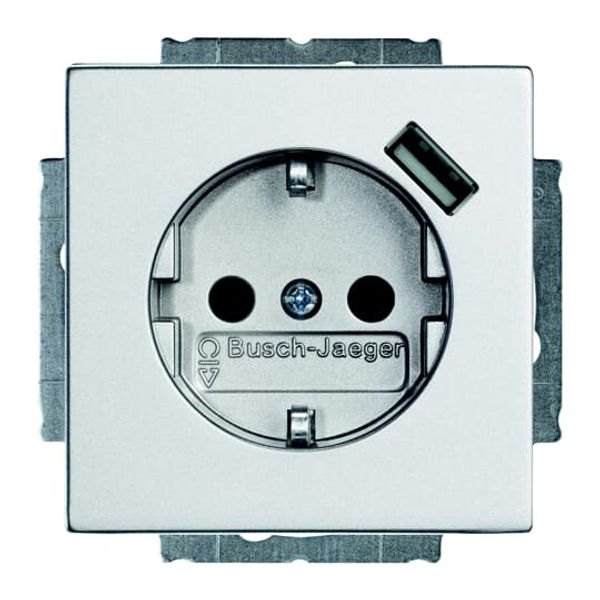 20 EUCBUSB-83-500 Socket Outlets aluminium silver - 63x63 image 1