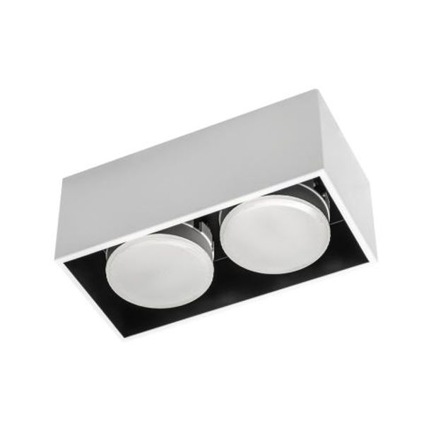 Luminaire without light source - 2x GX53 IP20 - Steel - White image 1