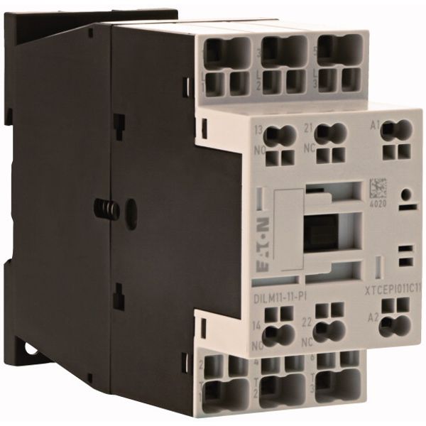 Contactor, 3 pole, 380 V 400 V 5 kW, 1 N/O, 1 NC, 24 V 50/60 Hz, AC operation, Push in terminals image 3