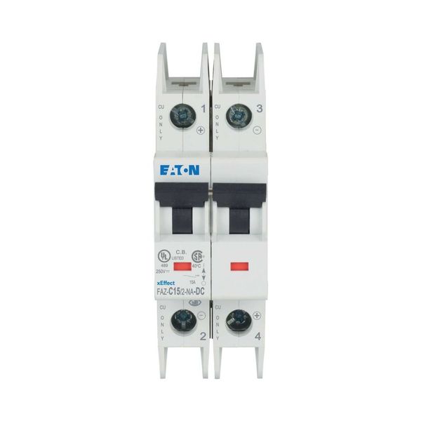 Miniature circuit breaker (MCB), 15 A, 2p, characteristic: C, DC image 7