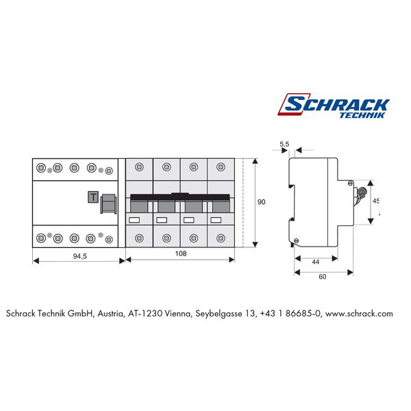 Residual Current Add-on Block 80/4/1-S/A image 3