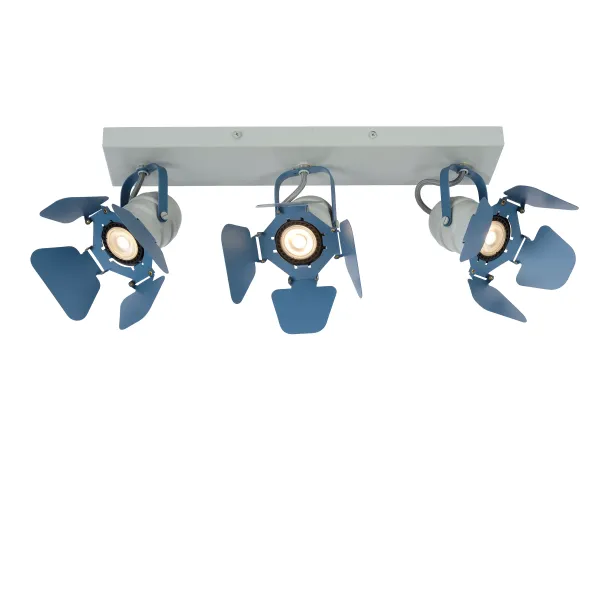 Lucide PICTO - Ceiling spotlight Children - 3xGU10 - Blue image 1