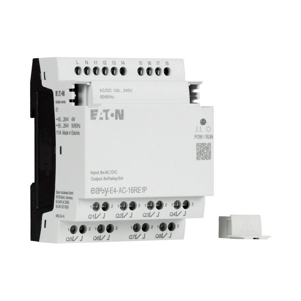 I/O expansion, For use with easyE4, 100 - 240 V AC, 110 - 220 V DC (cULus: 100-110 V DC), Inputs/Outputs expansion (number) digital: 8, Push-In image 19