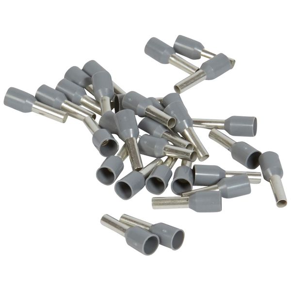 Ferrules Starfix - simples individuals - cross section 2.5 mm² - grey image 1