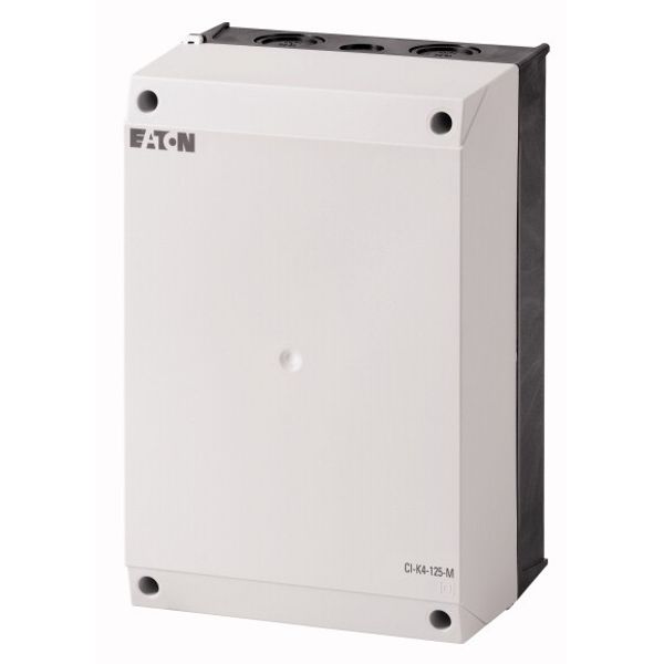 Insulated enclosure, HxWxD=240x160x125mm, +mounting plate image 1