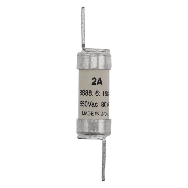 Fuse-link, low voltage, 2 A, AC 550 V, BS88/F2, 14 x 68 mm, gL/gG, BS image 23