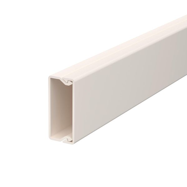 WDK15040CW  Wall and ceiling channel, with perforated bottom, 15x40x2000, cream white Polyvinyl chloride image 1