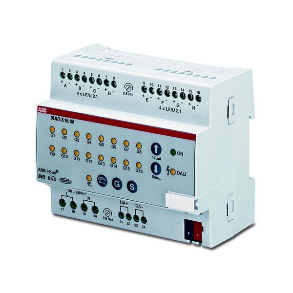 DLR/S8.16.1M DALI Light Controller, 8-fold, Manual Operation, MDRC image 2