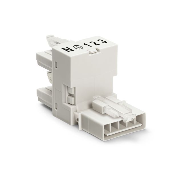 h-distribution connector 5-pole Cod. A white image 1