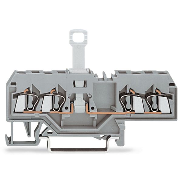 4-conductor disconnect terminal block for DIN-rail 35 x 15 and 35 x 7. image 3