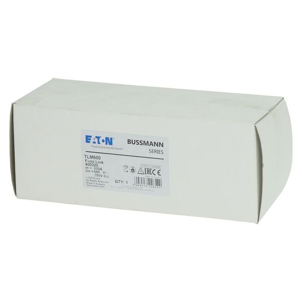 Fuse-link, low voltage, 670 A, AC 660 V, DC 350 V, BS88/C3, 83 x 210 mm, gL/gG, BS image 4