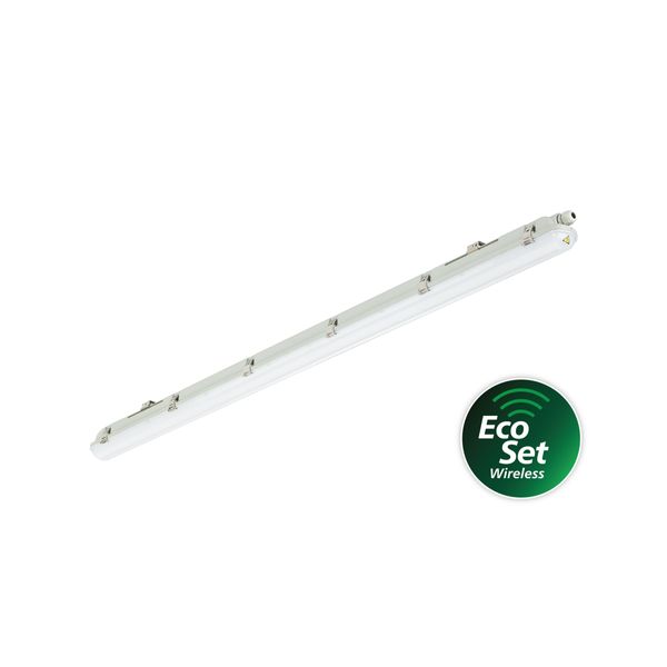 Ledinaire waterproof EcoSet, 50 W, L1500 mm, 6800 lm, 4000 K, EcoSet, Symmetrical, Opal, IP65, IK08 image 1