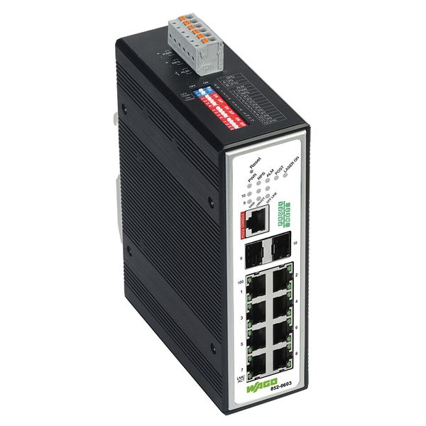 Industrial Managed Switch 8-port 100Base-TX 2-Slot 1000BASE-SX/LX blac image 1