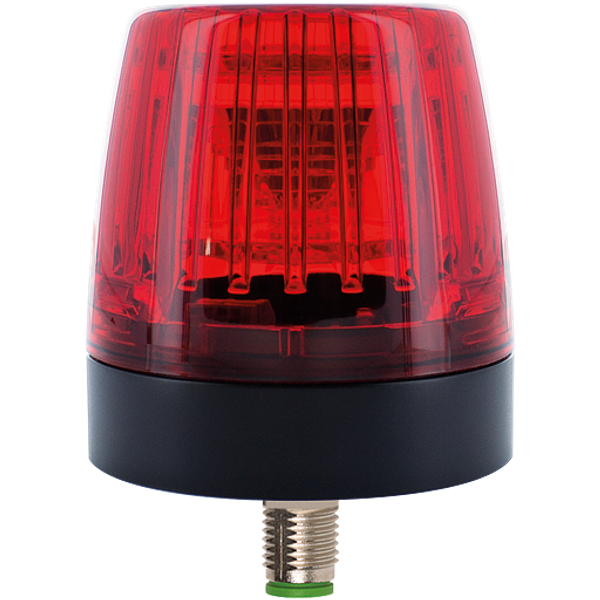 COMLIGHT56 LED RED STATUS LIGHT With 4 pole M12 bottom exit image 1