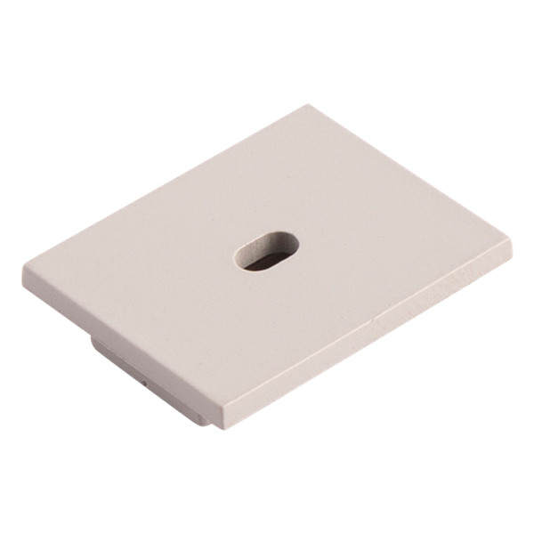 End Cap with hole for Recessed Profile 21x26mm IP65 Silver image 2