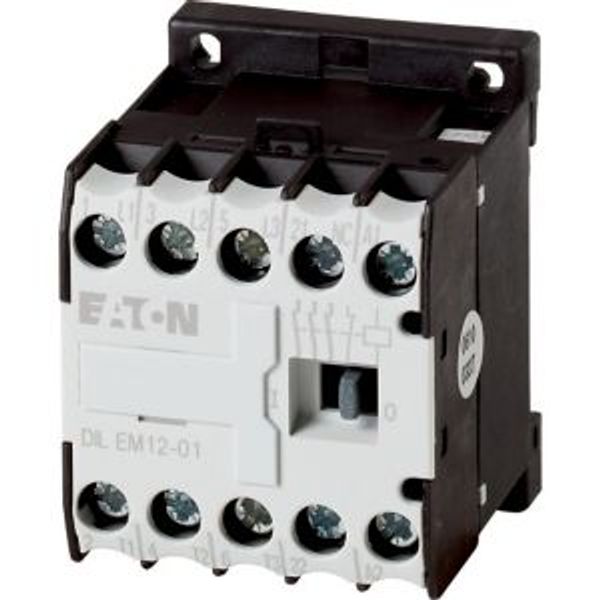 Contactor, 110 V 50 Hz, 120 V 60 Hz, 3 pole, 380 V 400 V, 5.5 kW, Contacts N/C = Normally closed= 1 NC, Screw terminals, AC operation image 5