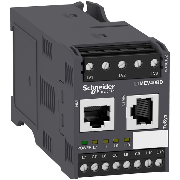 Motor Management, TeSys T, motor controller, extension module, 4 inputs, for LTMR controller, 24 VDC image 4