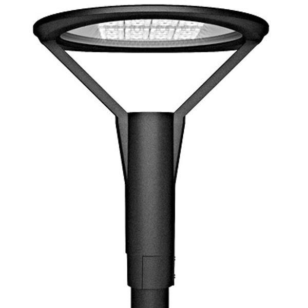 Pole light LOTUS AREA 40W 3K/4K Ra80 IP66, 60mm, black image 1