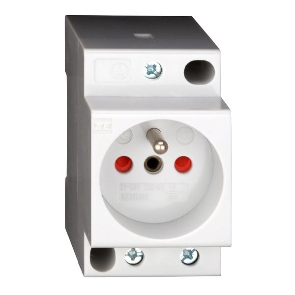 Socket outlet type E for F, CH, Cz image 1