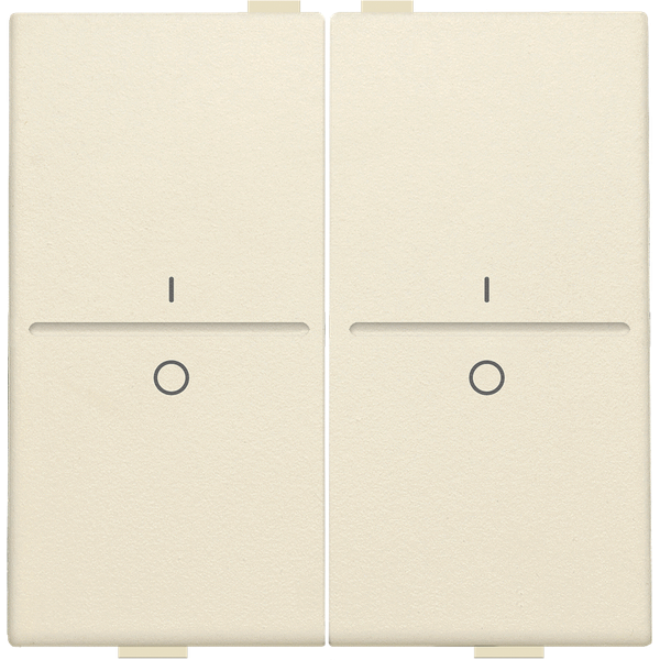 Double key with 'I' and '0' symbols for wireless switch or push button image 3