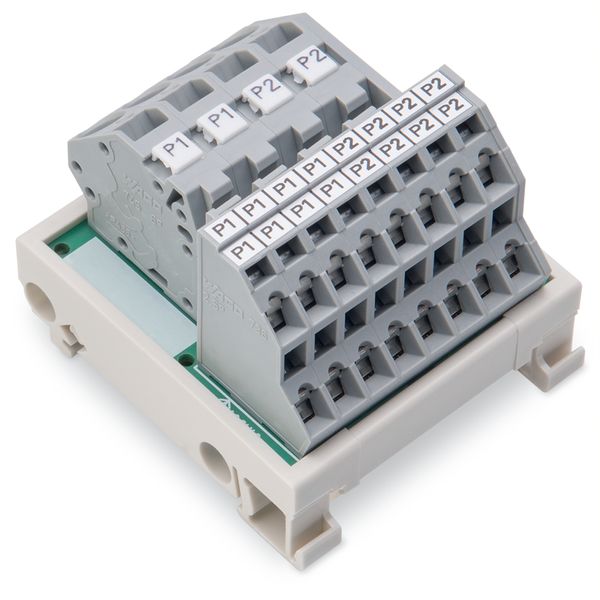 830-800/000-305 Potential distribution module; 2 potentials; with 2 input clamping points each image 3