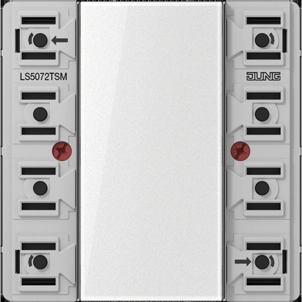 Standard push-button module 2-gang LS5072TSM image 2