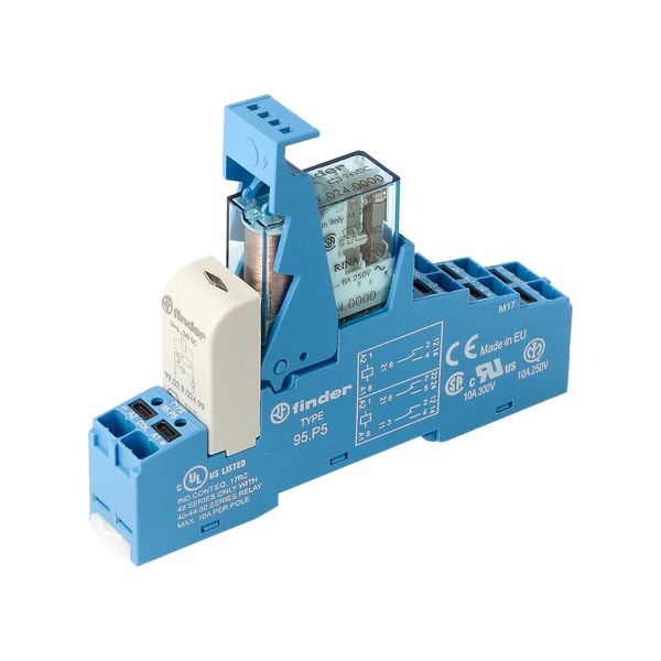 Rel. interface Mod. Push-IN 2CO 8A/12VDC SEN/AgNi/LED/diode (48.P5.7.012.0050) image 3