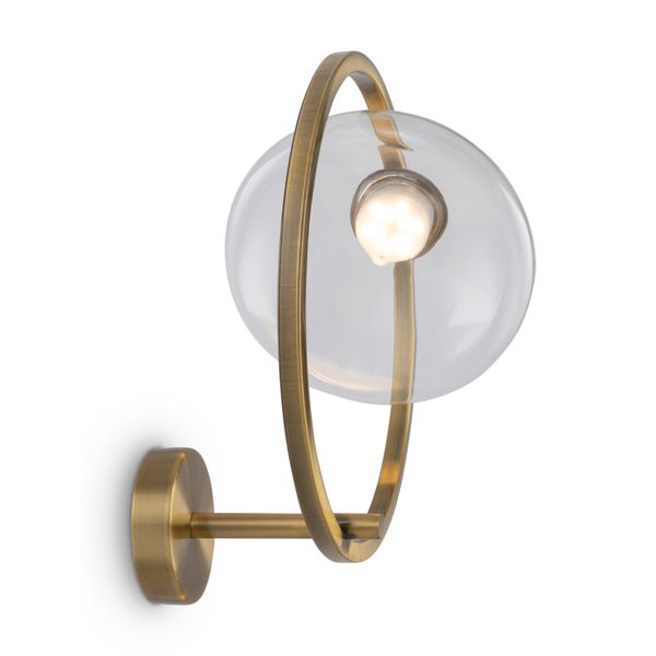 Modern Lunare Wall lamp Brass image 1
