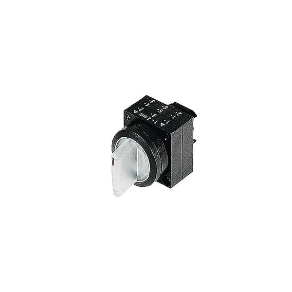 22MM PLASTIC ROUND ACTUATOR: SELECTOR SWITCH MOMENTARY CONTACT TYPE 3 SWITCH  3SB3001-2EA71 image 1