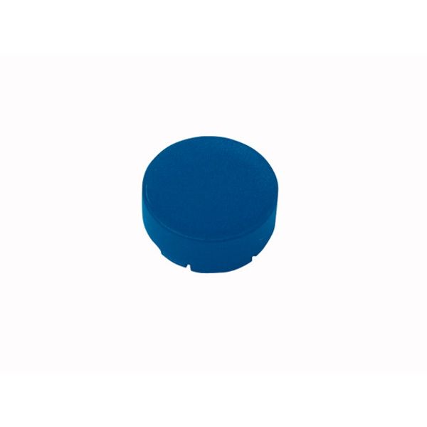Button lens, raised blue, blank image 1