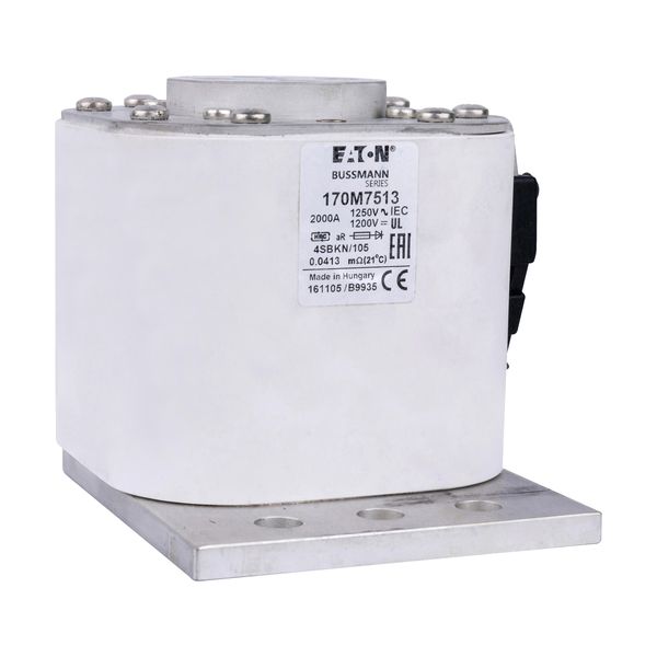 Fuse-link, high speed, 2000 A, AC 1250 V, size 4, 100 x 120 x 106 mm, aR, IEC, single indicator image 17