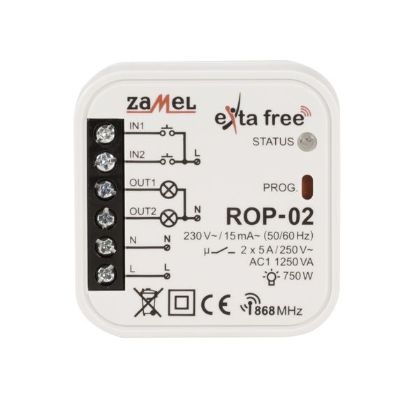 2-CHANNEL RADIO RECEIVER TYPE:ROP-02 image 1