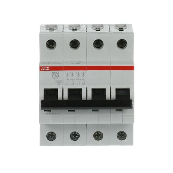 S204-C63 Miniature Circuit Breaker - 4P - C - 63 A image 6