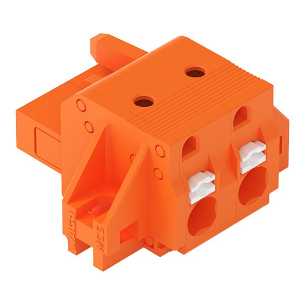 1-conductor female connector push-button Push-in CAGE CLAMP® orange image 6