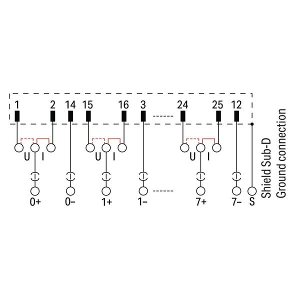 Interface module for system wiring with solder pin Male connector image 3