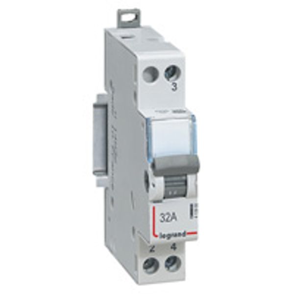 Changeover switch - 2-way - 250 V~ - 32 A - 1 module image 1