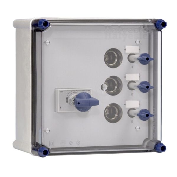 Distribution enclosure 1x40A Duco 4p 3xDII+busbars image 1