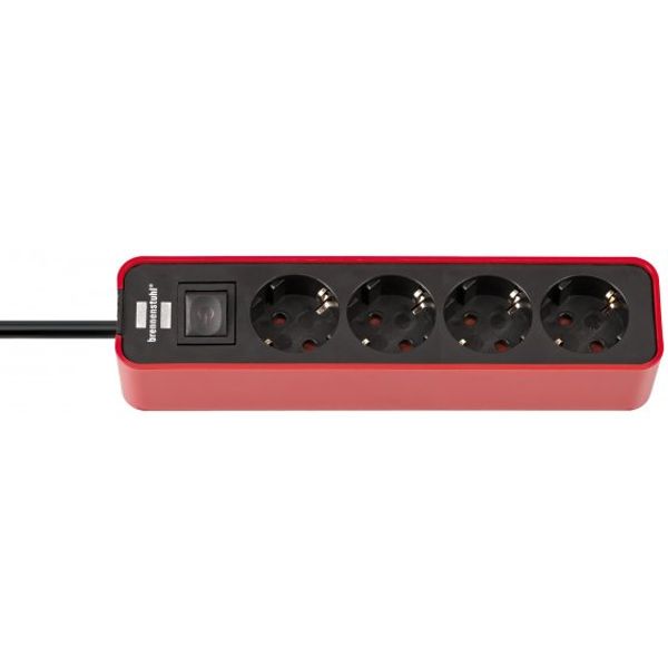 Ecolor Extension Socket 4-way red/black 1.5m H05VV-F 3G1.5 image 1