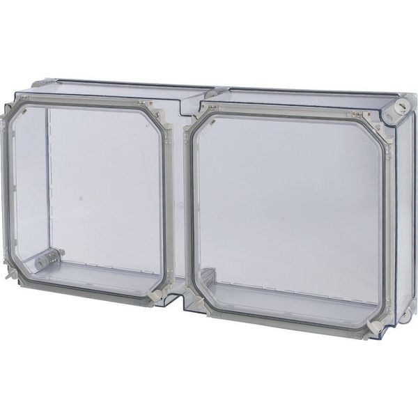 Covers, +door, transparent, HxWxD=750x375x191mm, NA type image 4