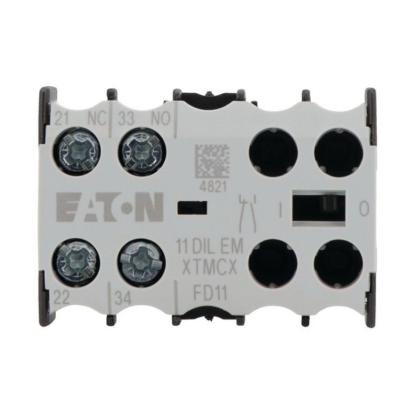 Auxiliary contact module, 1 N/O, 1 NC, Front fixing, Screw terminals, DILE(E)M image 12