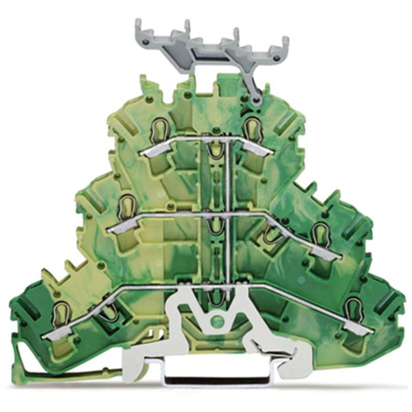 Triple-deck terminal block 6-conductor ground terminal block 2.5 mm² g image 1