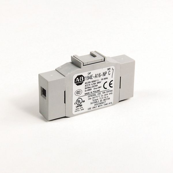 Load Switch, Additional Pole, 16A, 1NO, Side Mount image 1