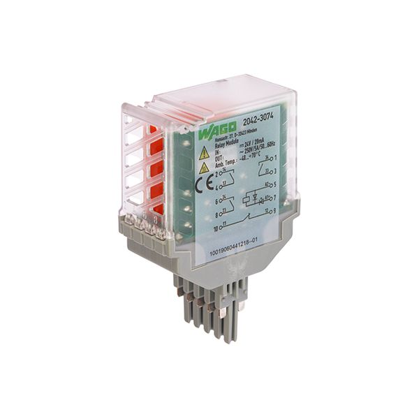 Relay module Nominal input voltage: 24 VDC 3 break contacts and 1 make image 3