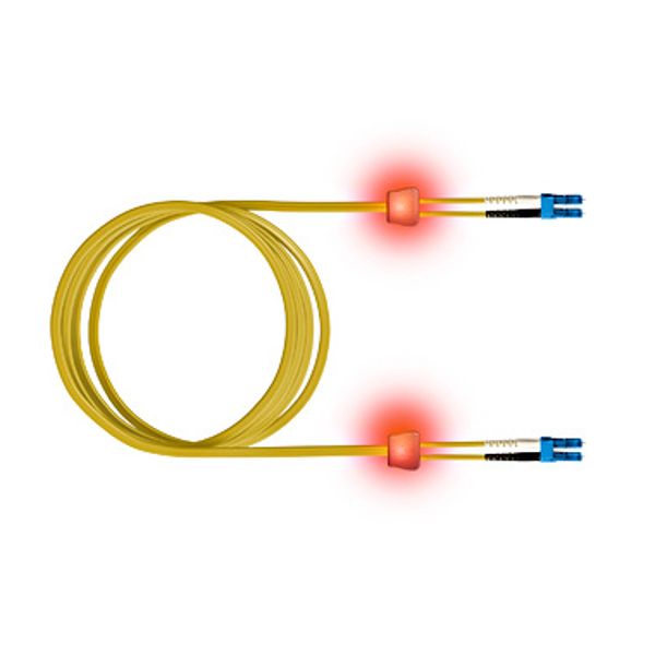 FO LED Patch Cord, Duplex, LCD/LCD, E09/125, OS2, 7.5m image 1