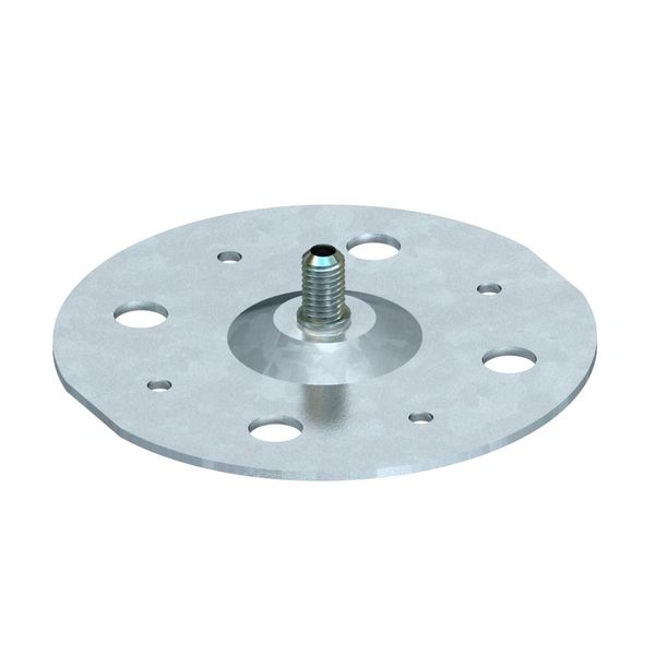 199 DIN Base plate with threaded pin M8 100x100x2 image 1