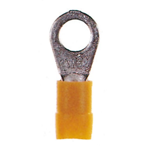 Insulated ring connector terminal M5 yellow, 4-6mmý image 1