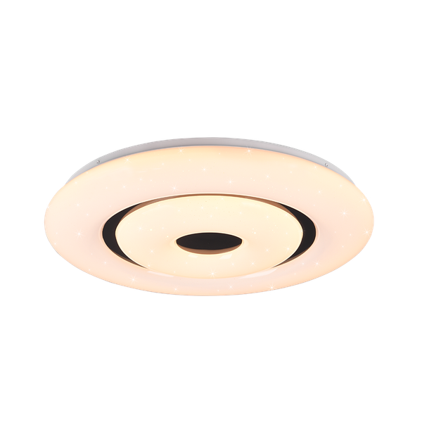 WiZ Rana LED ceiling lamp 50 cm white/black RGBW image 1